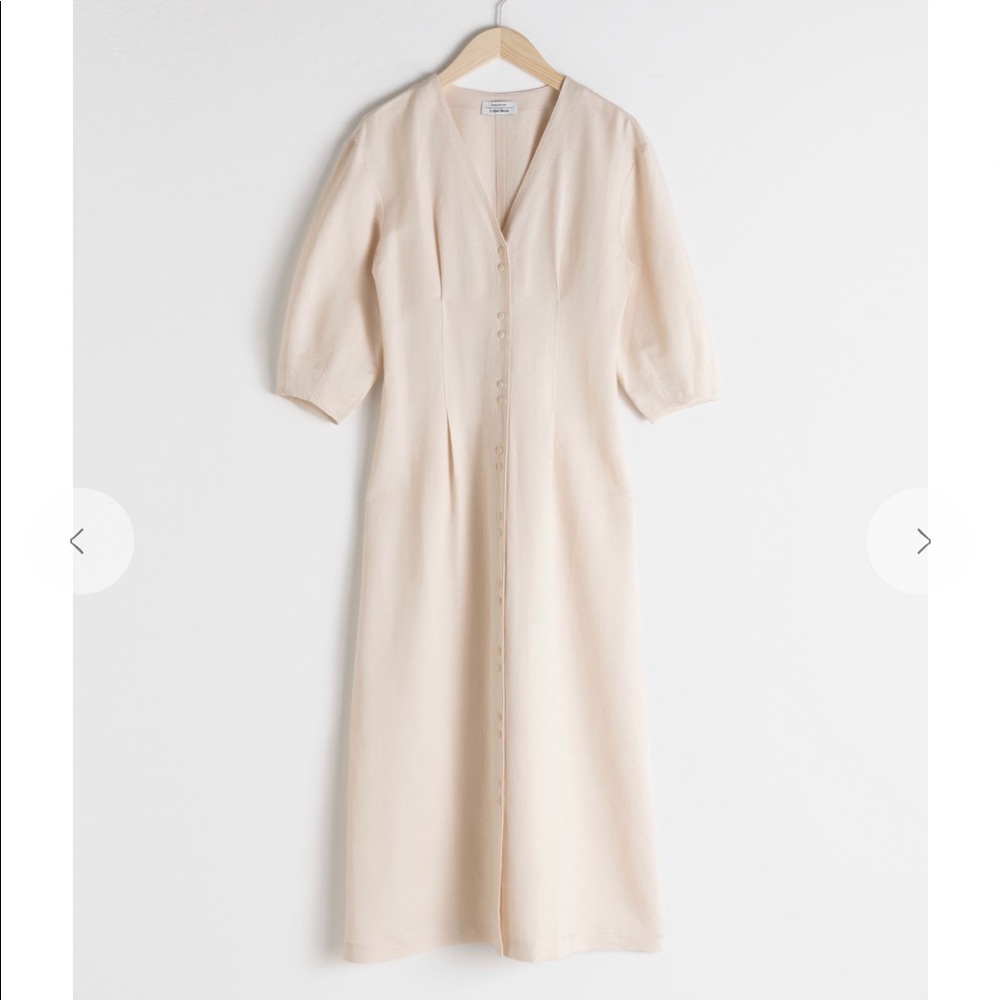 ISO Linen midi dress & Other Stories